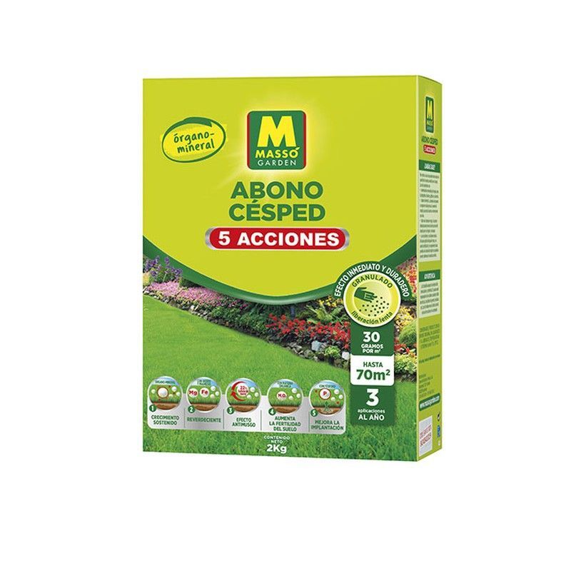 ABONO CÉSPED 5 ACCIONES 2 KG