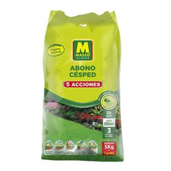 ABONO CÉSPED 5 ACCIONES 5 KG +1 KG GRATIS