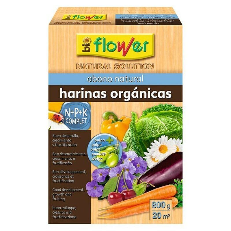 Abono natural harinas orgánicas 800gr Flower