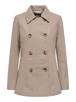 Abrigo 2/4 cruzado Only Walnut