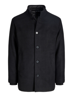 Abrigo 3/4 con detalle chaleco alcochado Jack & Jones Black