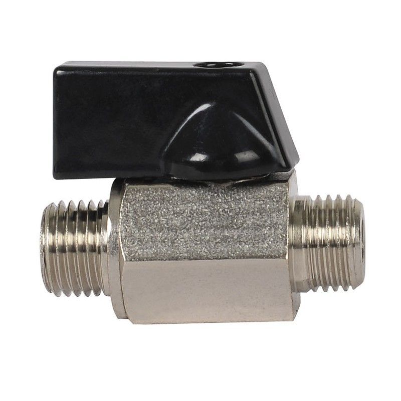 Accesorios neumática RATIO. Llave De Paso Macho / Macho 1/4"