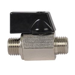 Accesorios neumática RATIO. Llave De Paso Macho / Macho 1/4"