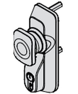 Accionamiento antipánico pomo giratorio con llave.