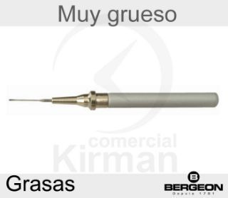 Aceitador Automático Bergeon Acero/Aluminio 52019 Plateado Punta Muy Gruesa Para Grasas