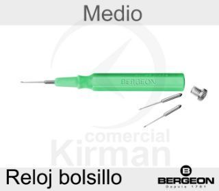 Aceitador Automático Bergeon Plástico 52087 Verde Punta Mediana (2) Puntas Recambio