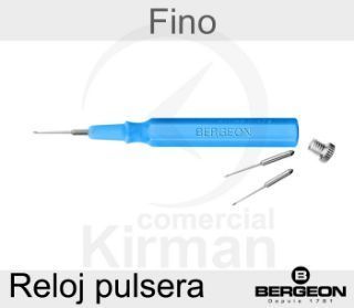 Aceitador Automático Bergeon Plástico 52088 Azul Punta Fina Para Reloj De Pulsera (2) Puntas Recambio