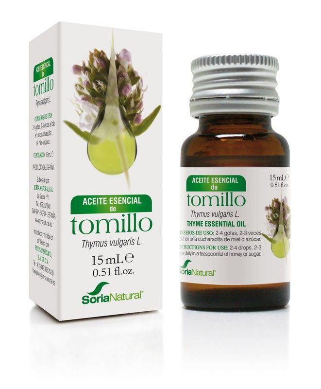 Aceite Esencial De Tomillo 15ml Soria Natural
