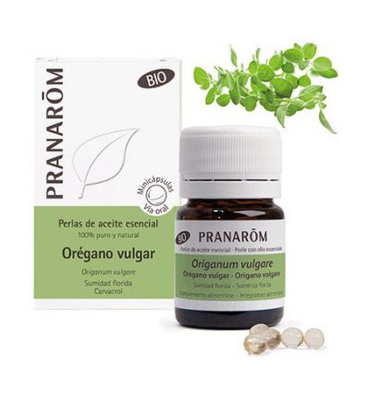Aceite Esencial Oregano Vulgaris Bio 60 Perlas Pranarom