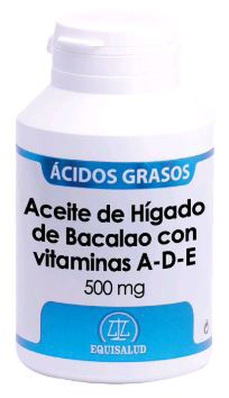 Aceite Higado De Bacalao Vitaminas A-D-E 500 Mg