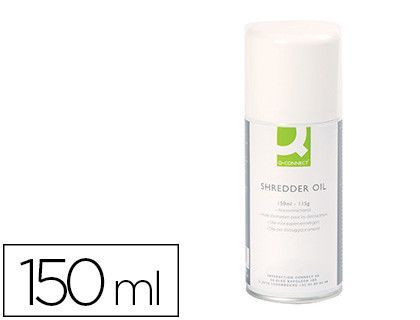 Aceite lubricante q-connect en spray para destructora de documentos 150 ml