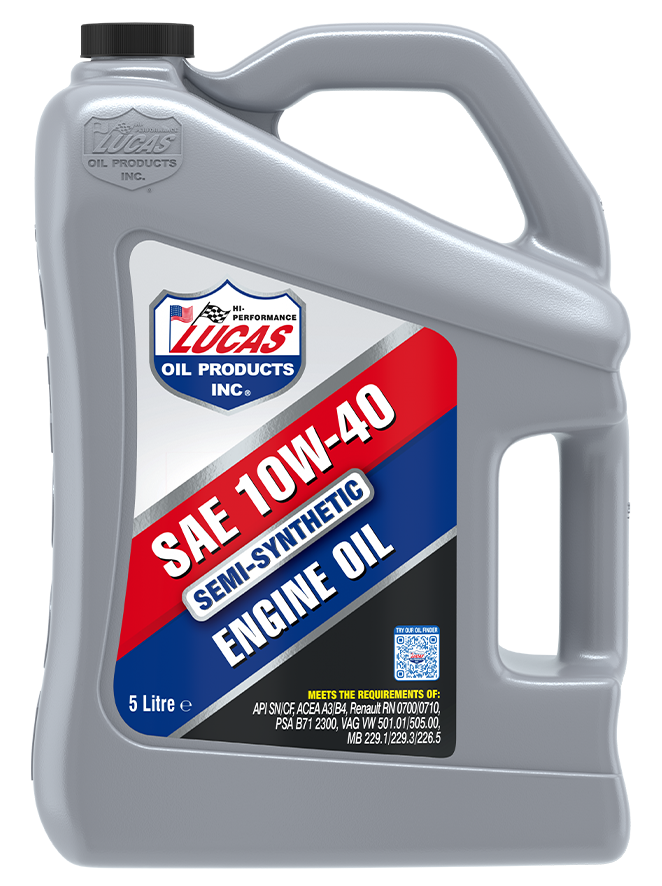 Aceite LUCAS OIL SEMI-SYNT 10W-40 5Litros 47069