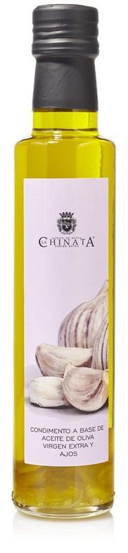 Aceite oliva la chinata condimento ajo 250 ml