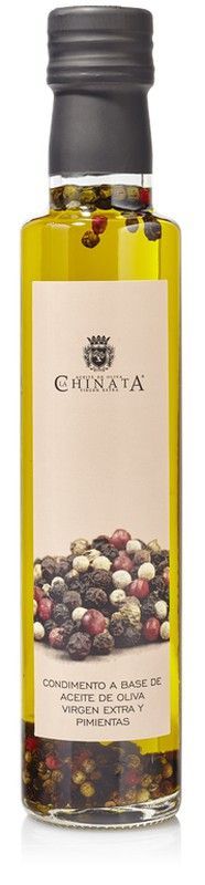 Aceite oliva la chinata condimento pimientas 250 ml