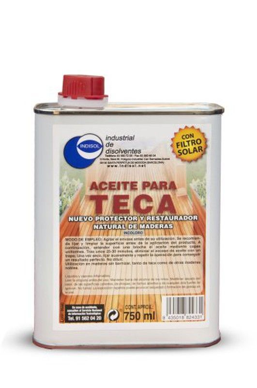Aceite Teka Indisol 750 Ml Incoloro