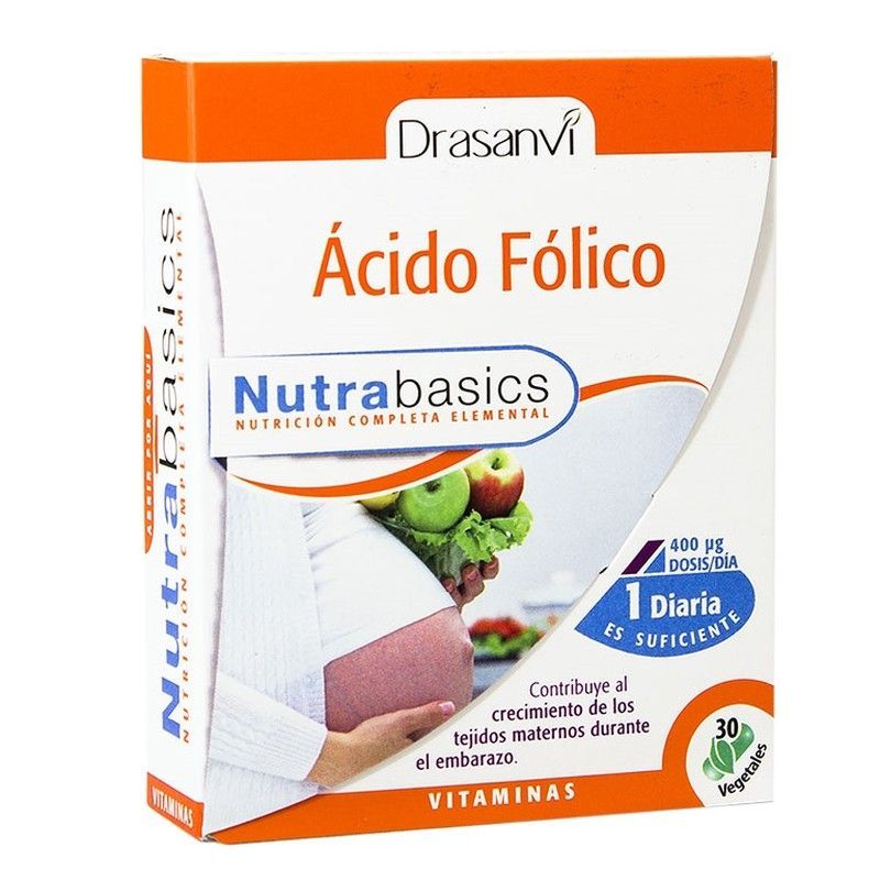Acido Folico 30 Caps Nutrabasicos