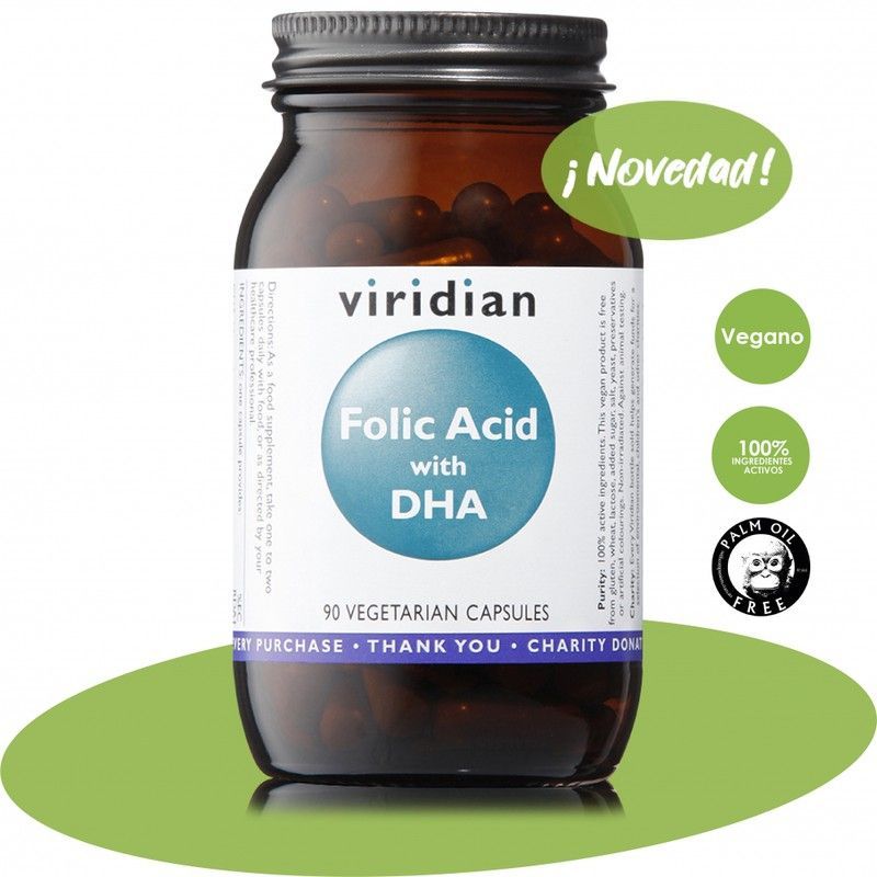 Acido Folico 400 Ug  Con Dha 90 Vcaps