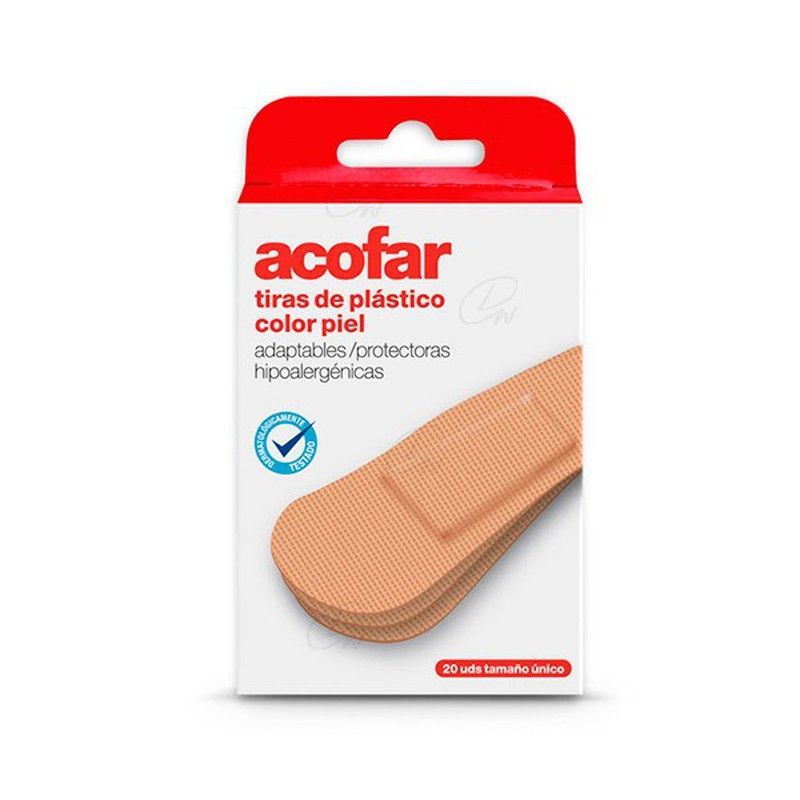 Acofar Aposito Adhesivo Plastico Tira C Piel 20 U