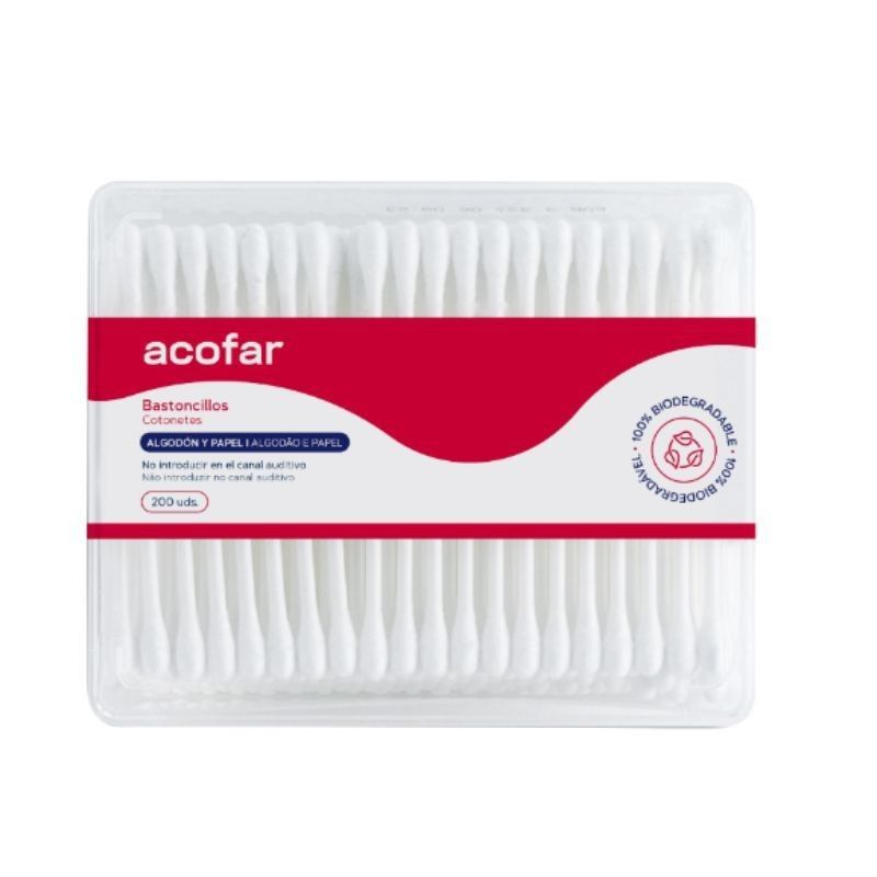 Acofar Bastoncillos De Algodon 200u