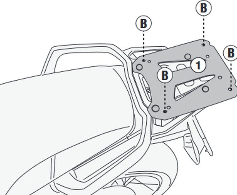 Adaptador baul CFMOTO 450 MT (24>) MONOKEY« o MONOLOCK«