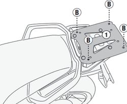 Adaptador baul CFMOTO 450 MT (24>) MONOKEY« o MONOLOCK«