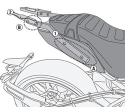 Adaptador baul CFMOTO 700 CL-X (21 > 22)  para maleta MONOLOCK«