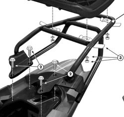 Adaptador baul givi h.cbf 125 09>14 givi sr157