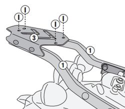 Adaptador baul HNTR 350 (22>) para maleta MONOLOCK«