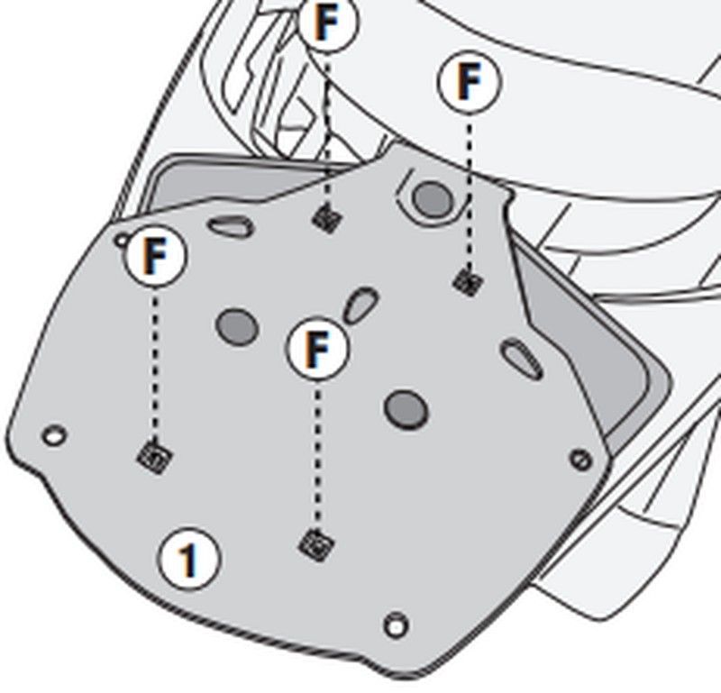 Adaptador baul JOYRIDE 300 (22>) para maleta MONOKEY« o MONOLOCK«