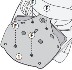 Adaptador baul JOYRIDE 300 (22>) para maleta MONOKEY« o MONOLOCK«