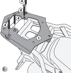 Adaptador baul VALICO 650DS (21 > 22)para maleta MONOKEY« o MONOLOCK«