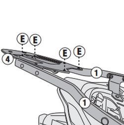 Adaptador baul Voge SR4 350 (22>) para maleta MONOKEY« o MONOLOCK«