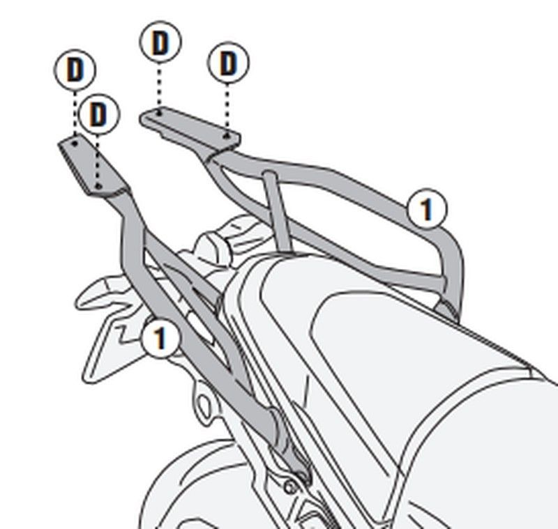 Adaptador cofre BMW R 1300 GS (23>)