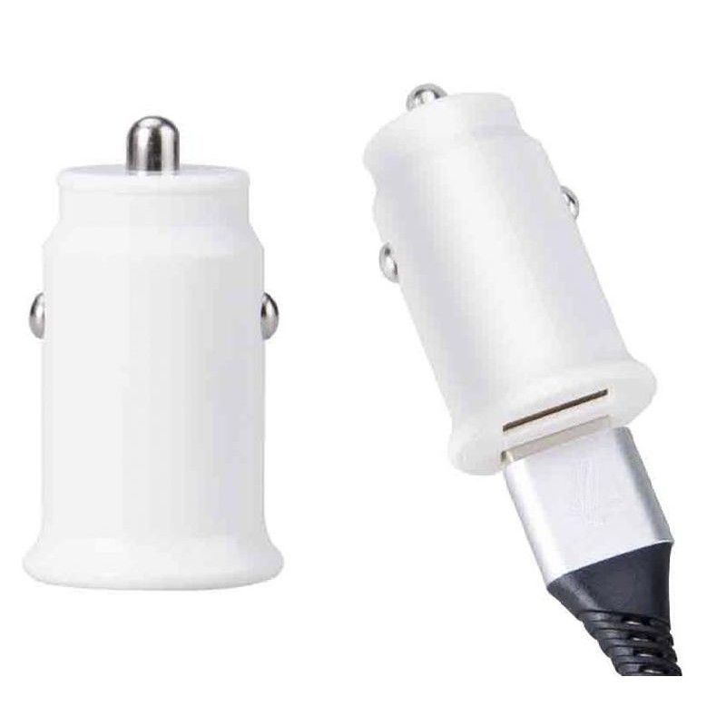 Adaptador de Coche 2USB 2AMP Blanco