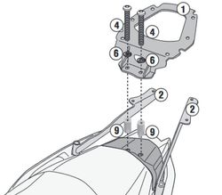 Adaptador maleta kymco.xciting s 400 18>