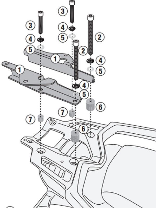 Adaptador parrilla Cfmoto 800 MT (22>)