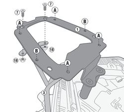 Adaptador parrilla y.tricity 300 20> y x-max 300 /125 (17 > 21)