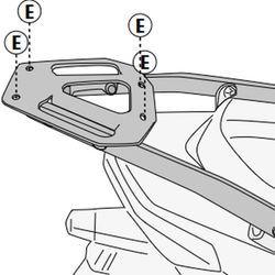 Adaptador pbaul KL Brera 125-300 (22) para maleta MONOLOCK«