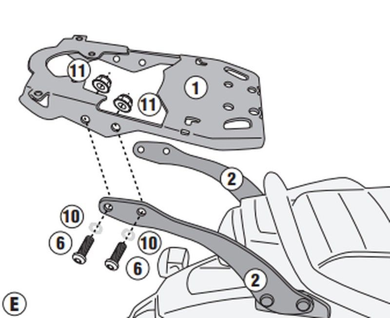 Adaptador portaequipajes Royal Enfield Scram 411 (22 > 23)