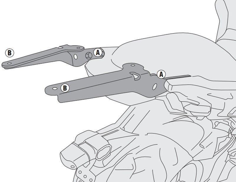 Adaptador-top Kawasaki Versys 650 (15 > 23)