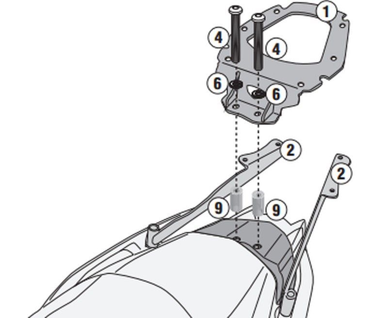 Adaptador-top Kymco Xciting S400i (18 > 23)