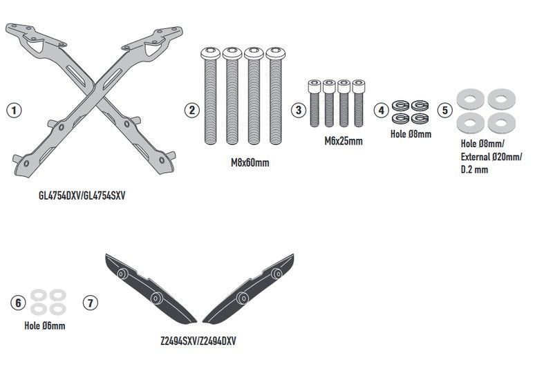 Adaptador-top TRIUMPH Trident 660 (21 > 22)