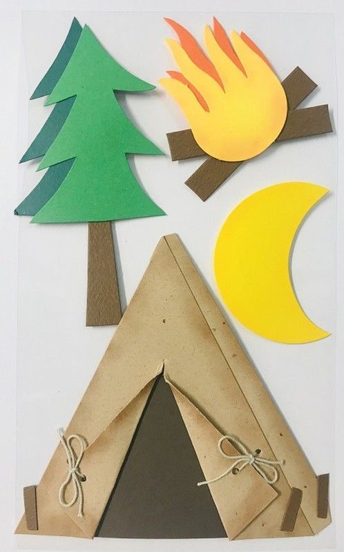 Adhesivo decorativo camping - UE