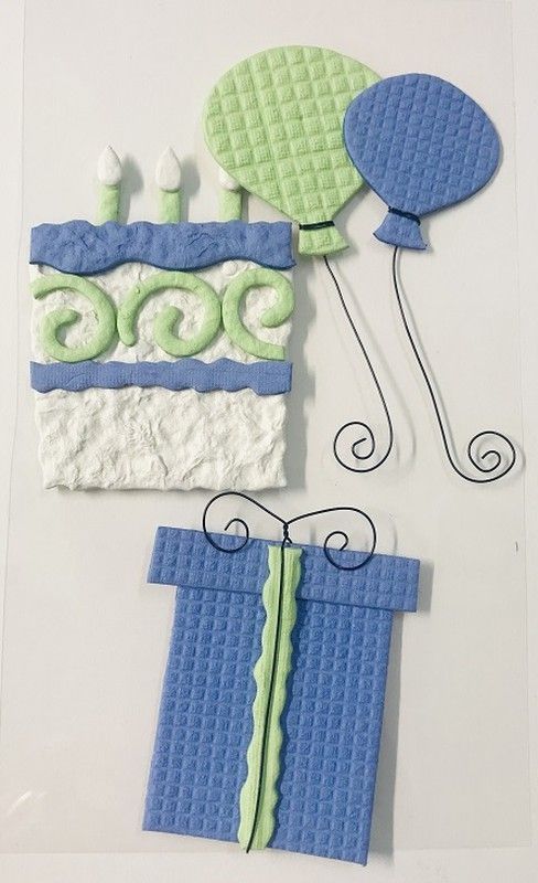 Adhesivo decorativo Celebraciones Color Azul - UE