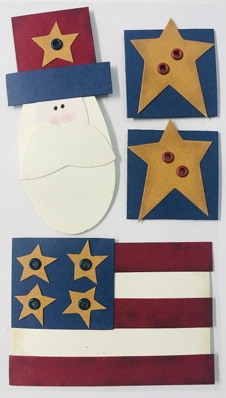 Adhesivo decorativo El 4 de Julio - UE