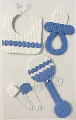 Adhesivo decorativo Mi Pequeñin Color Azul - UE