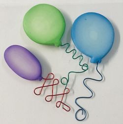 Adhesivo decorativo mini arcilla Globos - UE
