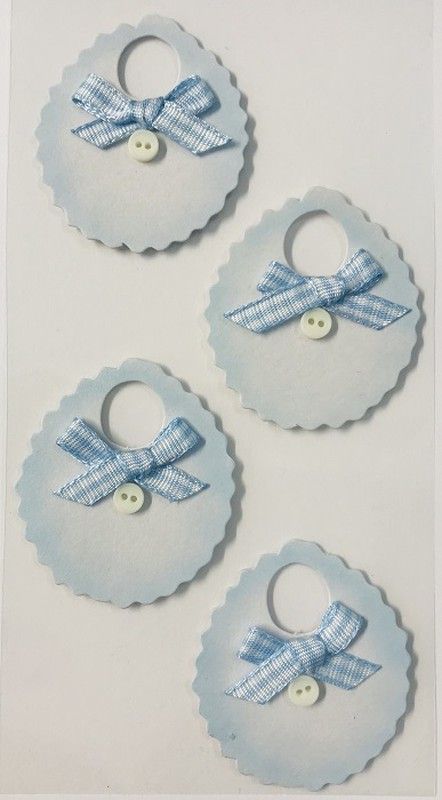 Adhesivo decorativo mini Baberos Azules - UE
