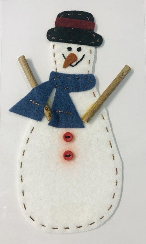 Adhesivo decorativo Muñeco de Nieve - UE