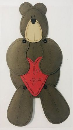 Adhesivo decorativo Oso - I love You - UE